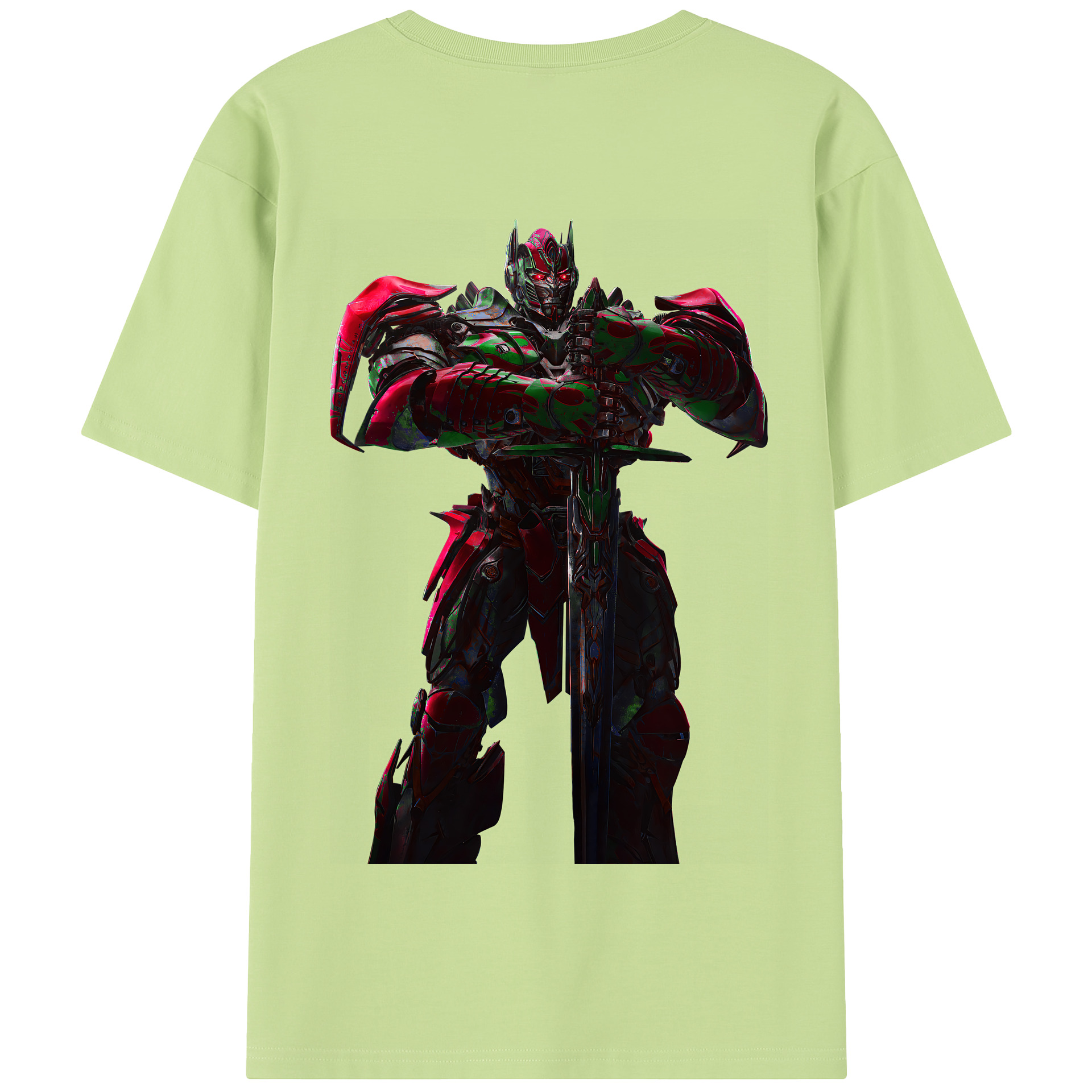 （画像用） Transformers トランスフォーマー 綿100％半袖Tシャツ（背面プリント）